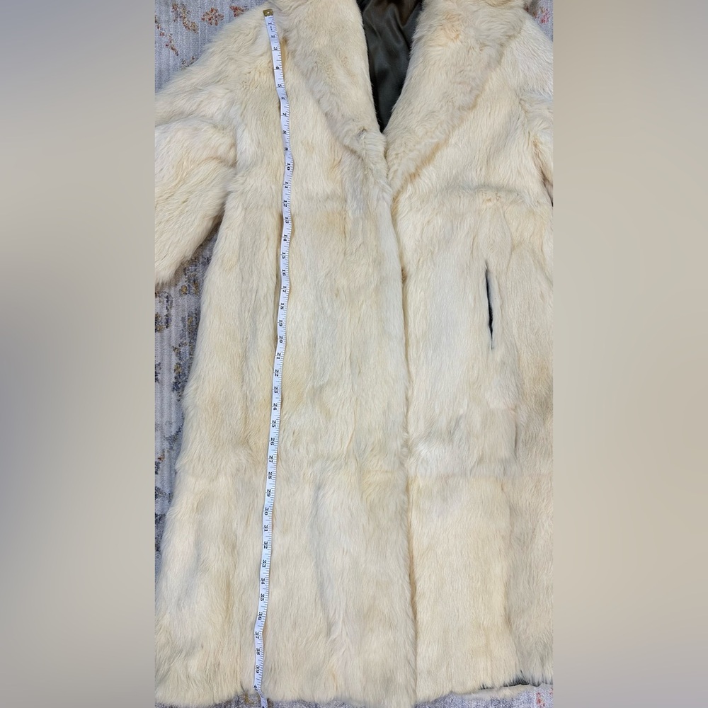 Hooded Rabbit Fur Coat - Picture 10 of 12